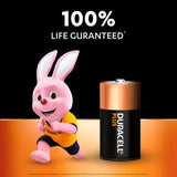 Duracell Plus 100% C Alkaline Batteries   4 per pack