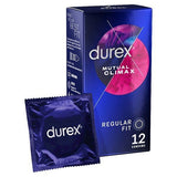 Durex Mutual Climax Condoms Silicone Lube Regular Fit 12s