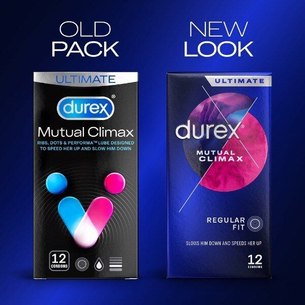 Durex Mutual Climax Condoms Silicone Lube Regular Fit 12s