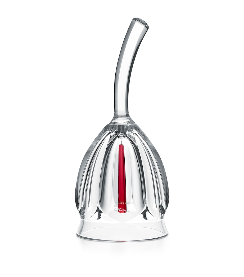 Tulip-Shaped Crystal Bell for Speeches and Announcements, 15cm Height
