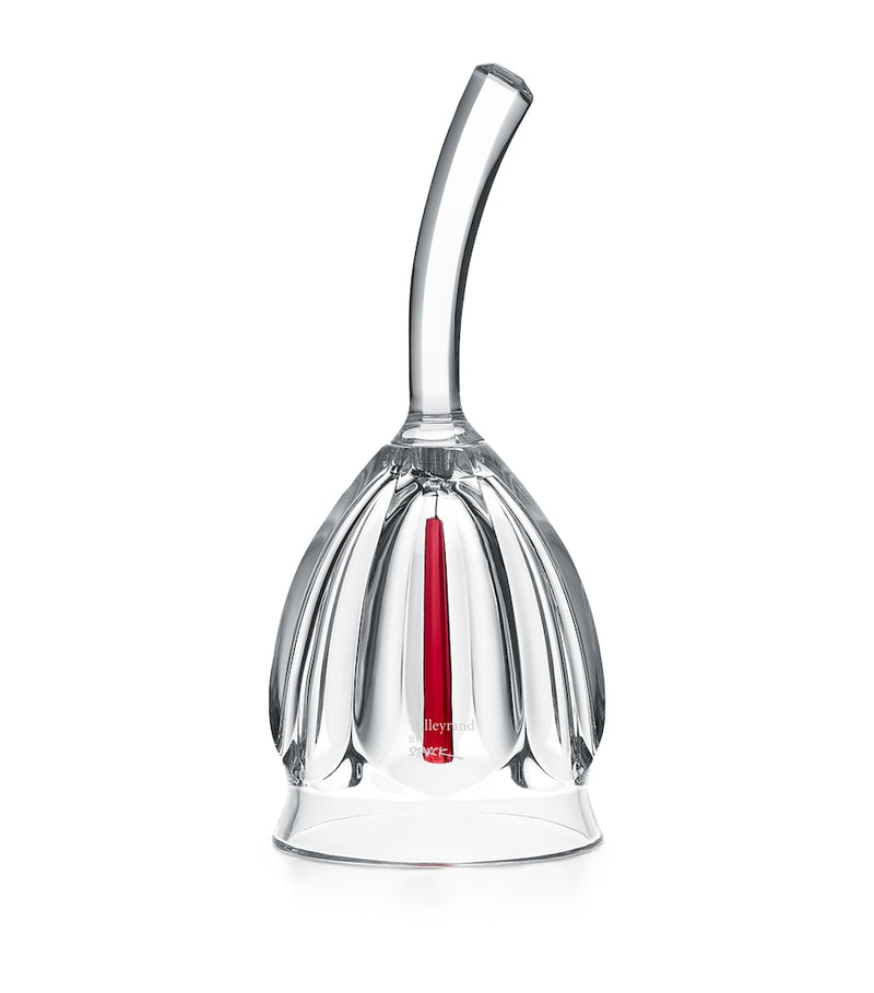 Tulip-Shaped Crystal Bell for Speeches and Announcements, 15cm Height