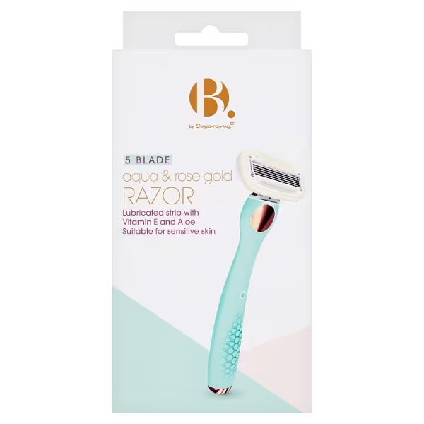 B. 5 Blade rose gold handle razor - British product