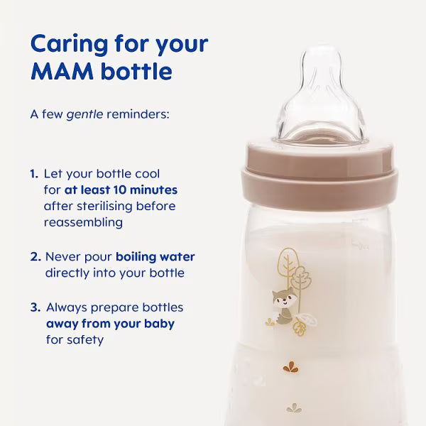 MAM Easy Start Bottles Grey 2-Pack, imported from the UK