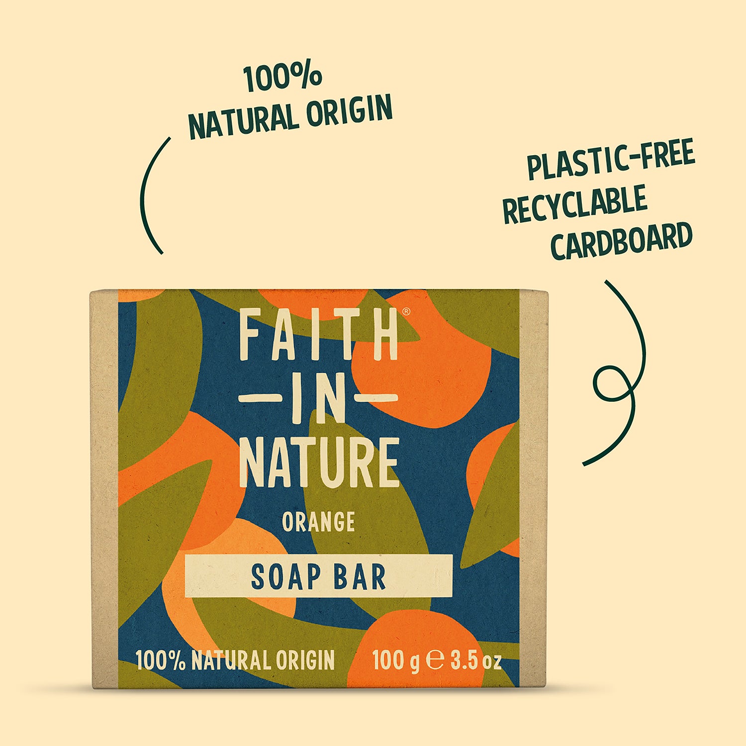 Faith In Nature Soap Bar Orange 100g