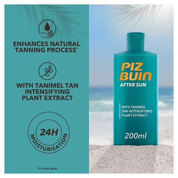 Piz Buin Aftersun Lotion 200ml, imported from the UK