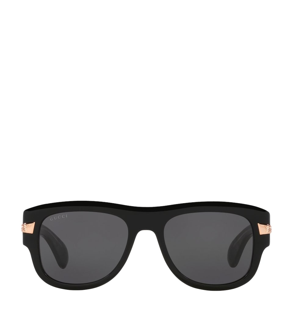 Timeless Gold-Tone Sunglasses with Recycled Acetate Frame
