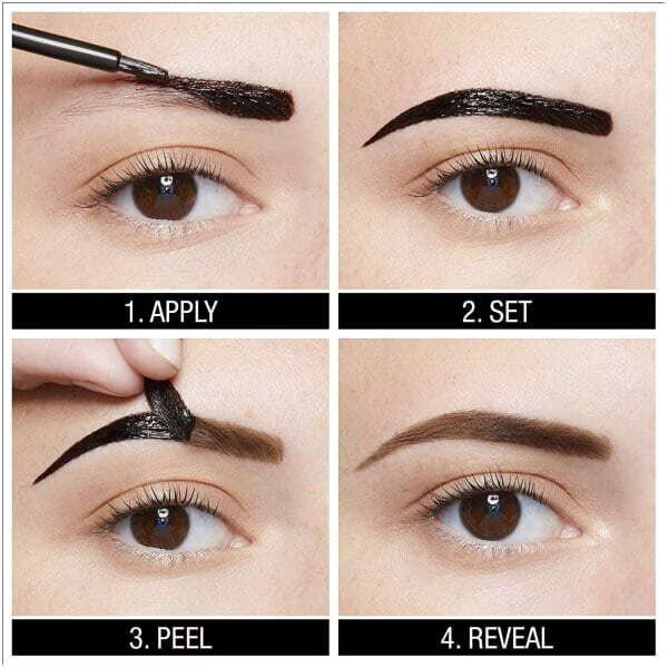 Maybelline Eyebrow Gel Tint Dark Brown, imported from the UK