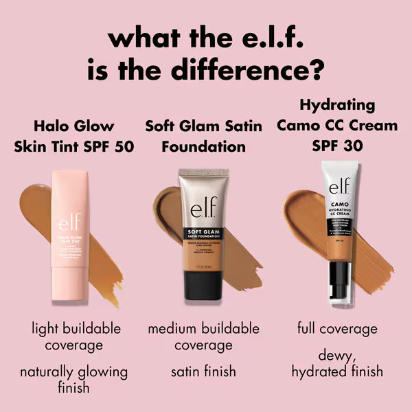 e.l.f. Halo Glow Skin Tint 7 Medium Warm - British product
