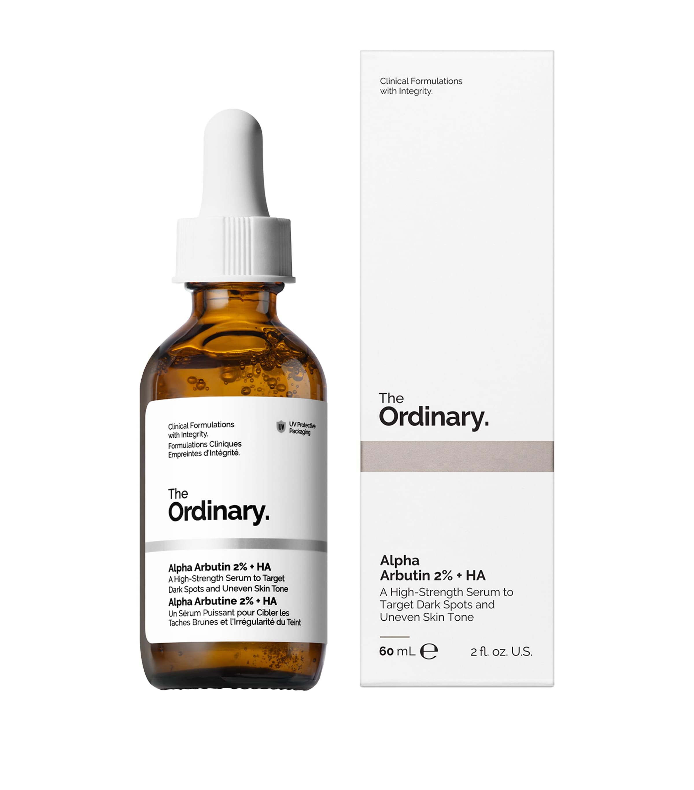 The Ordinary Alpha Arbutin 2% + HA serum 60ml (British brand)