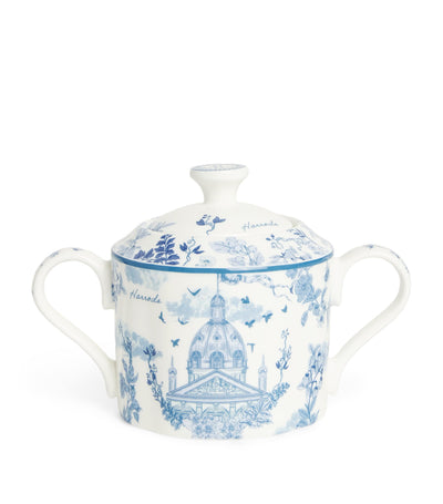 Harrods Bone China Sugar Bowl 15cm