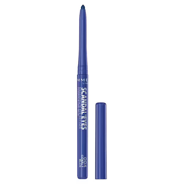 Rimmel Scandaleyes Waterproof Eye Definer 004 Cobalt Blue eyeliner, imported from the UK