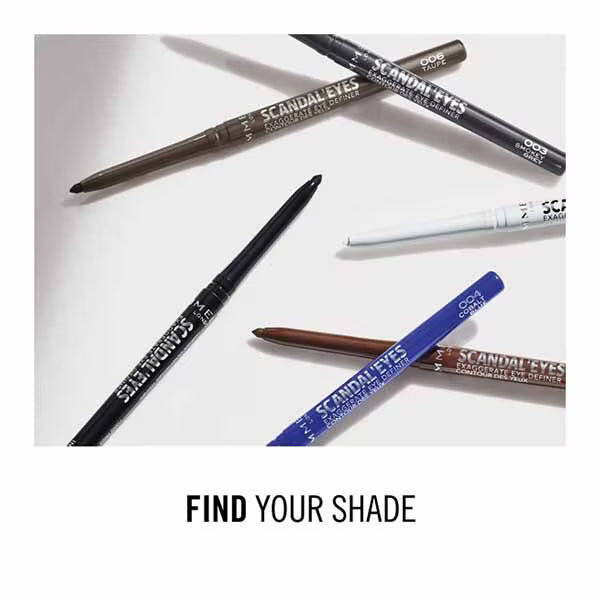 Rimmel Scandaleyes Waterproof Eye Definer 004 Cobalt Blue eyeliner, imported from the UK