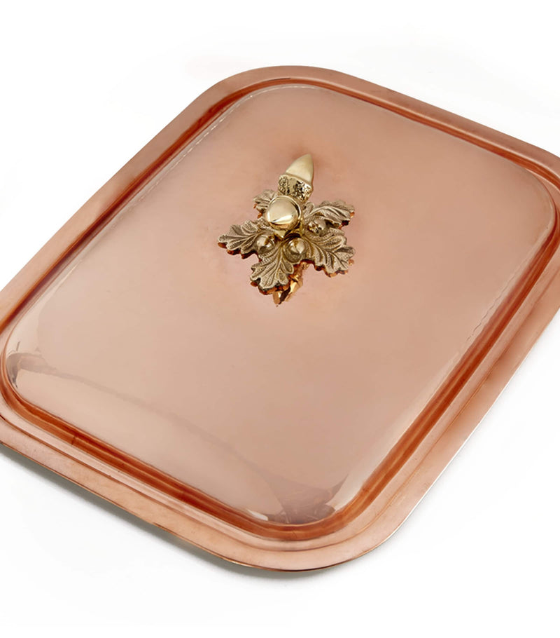 Ruffoni Historia Hammered Copper Oval Casserole (38cm)