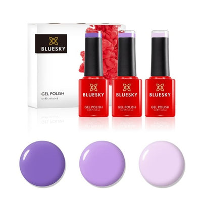 Bluesky Luscious Lilacs Mini Trio Gel Nail Polish 3x5ml
