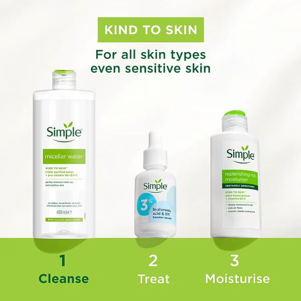 Simple micellar cleansing water limited edition 400ml (British brand)