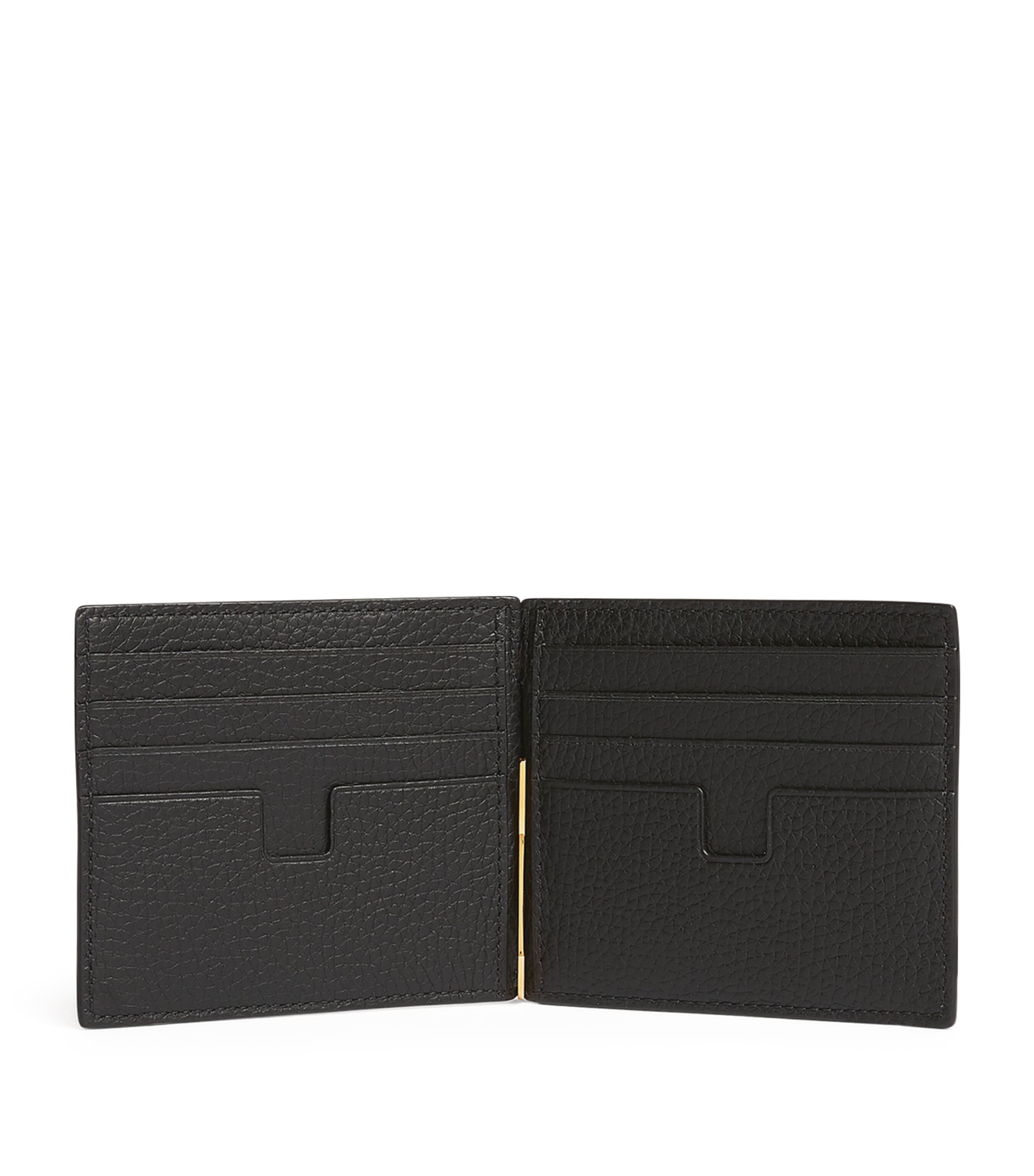 TOM FORD Leather Money Clip Wallet