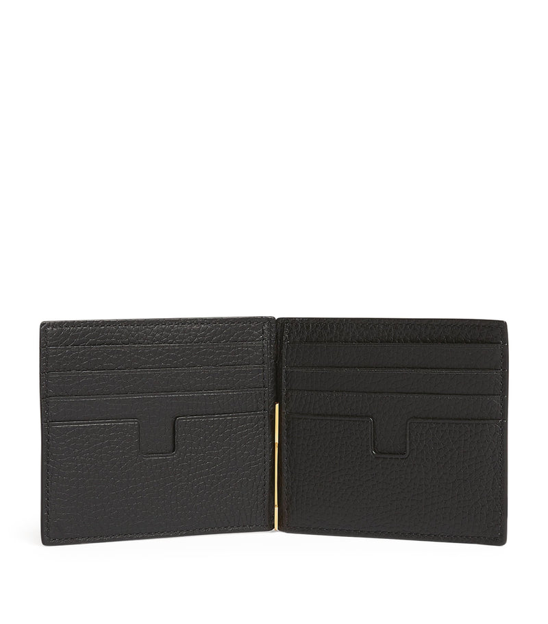 TOM FORD Leather Money Clip Wallet