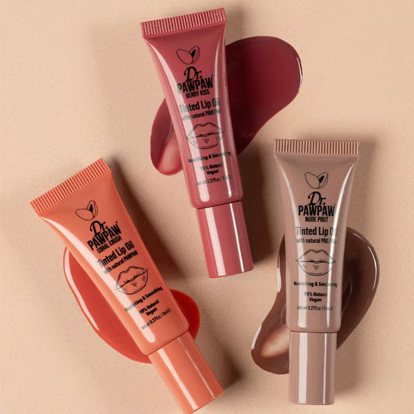 Dr. Pawpaw Nude Lip Oil Trio Multipack - British product