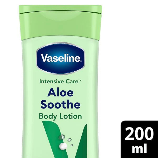 Vaseline Intensive Care Body Lotion Aloe Soothe 200ml (British brand)