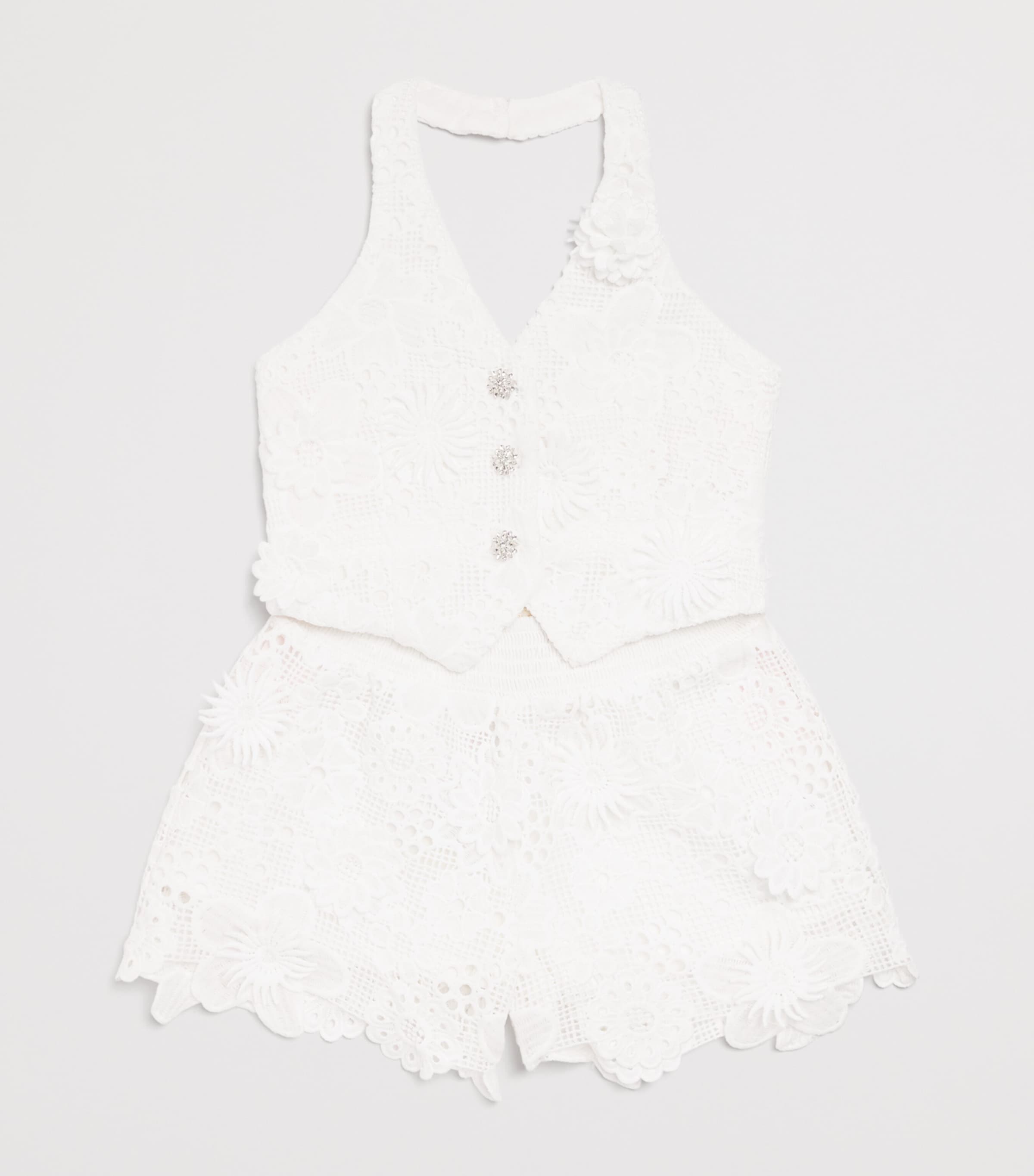 MARLO crocheted halterneck top for ages 2-16, imported from the UK