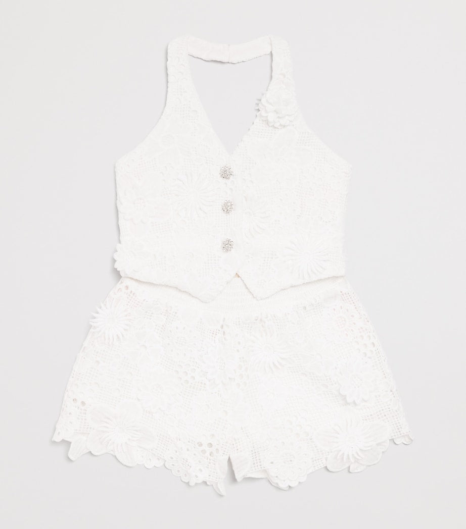 MARLO crocheted halterneck top for ages 2-16, imported from the UK
