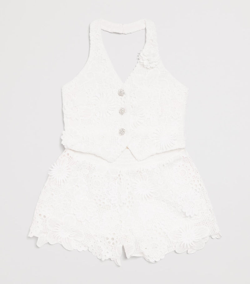 MARLO crocheted halterneck top for ages 2-16, imported from the UK