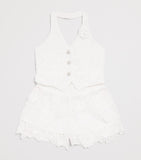 MARLO crocheted halterneck top for ages 2-16, imported from the UK
