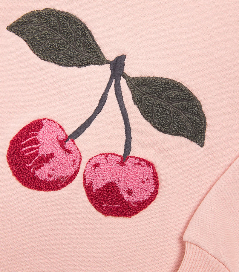 KONGES SLOJD children's sweatshirt with cherry embroidery, UK version