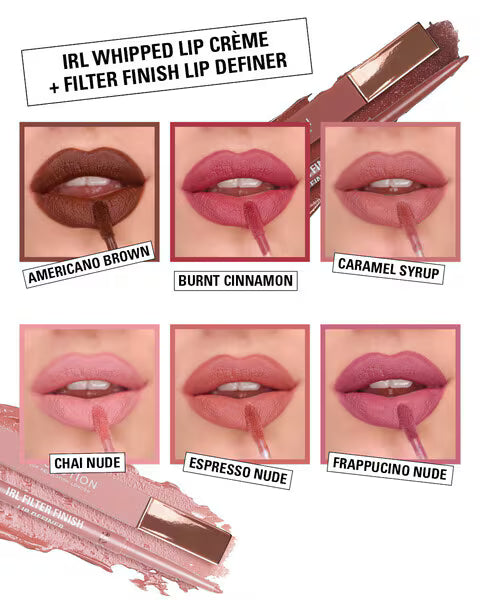 Revolution Filter Finish Lip Liner Cappuccino Nude, imported from the UK