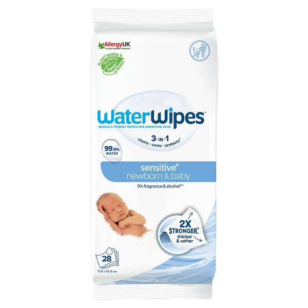 Waterwipes Sensitive Baby Wipes 28 Pack (British brand)