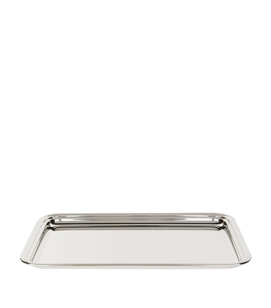 Greggio silver plated Georgian rectangular tray with handles 41cm x 30cm, UK version