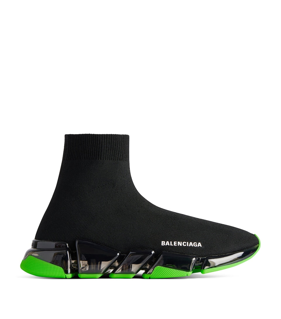Knitted Sneakers with Ergonomic Sole and Lace-Up Fastening