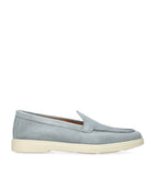 Premium Suede Loafers with Rubber Sole, Made in Italy