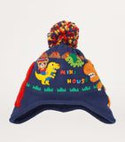 Miki House wool-blend dinosaur hat, imported from the UK