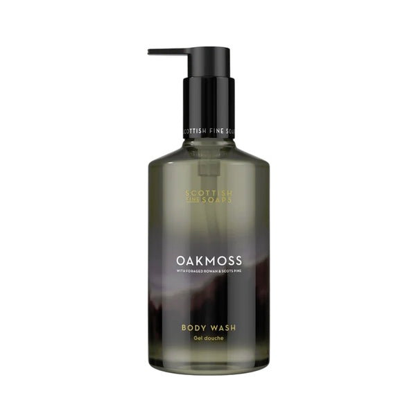 Scottish Fine Soaps Oakmoss body wash 300ml, imported from the UK