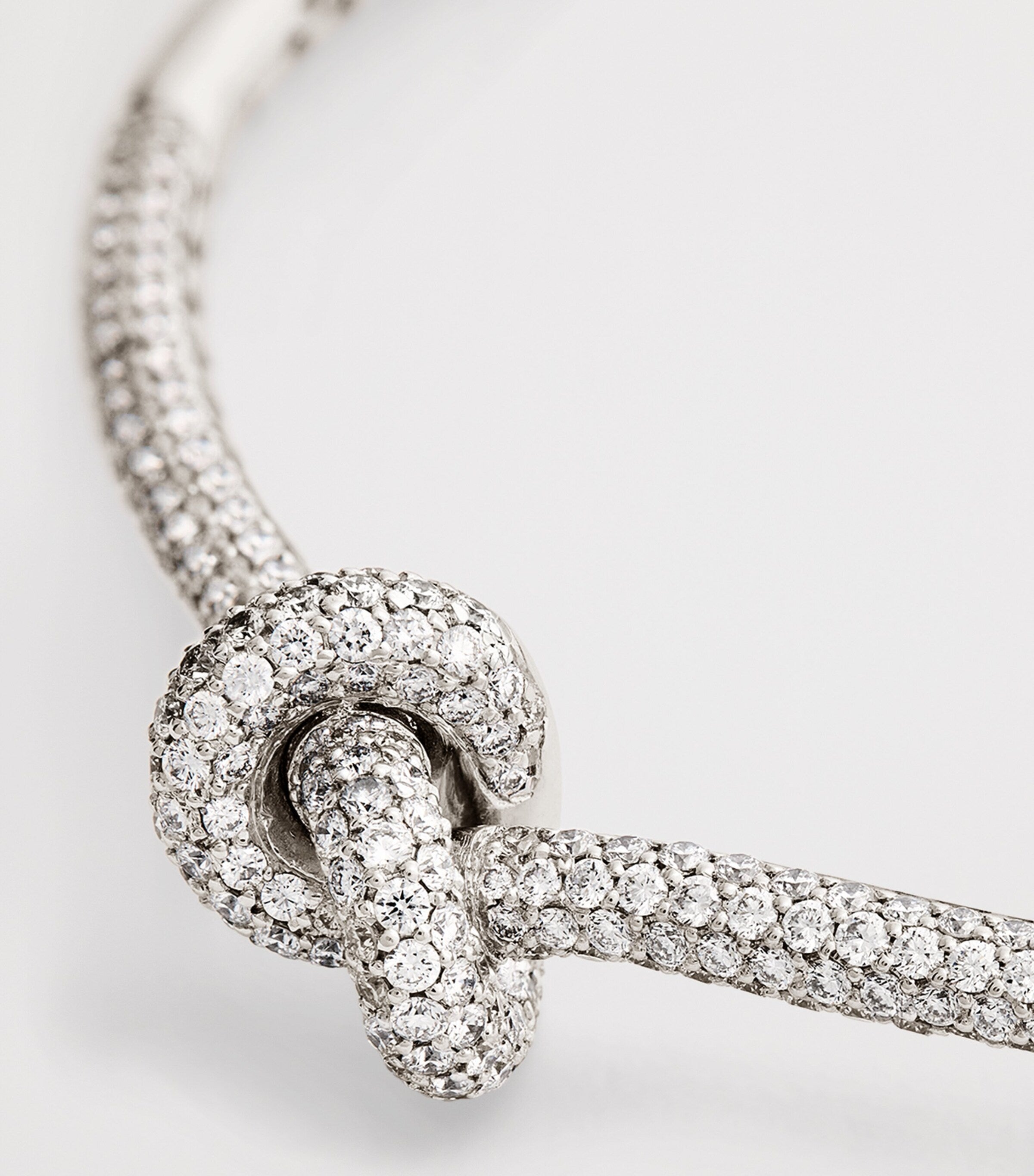 Engelbert White Gold and Diamond The Legacy Knot Bangle