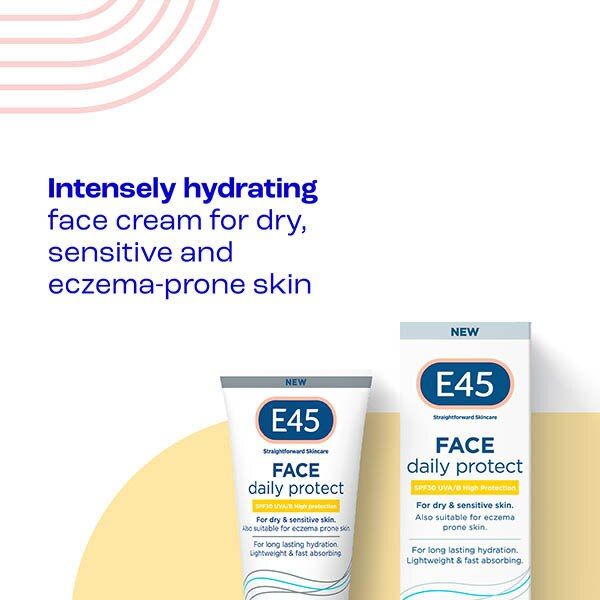 E45 Daily Protect Face Moisturiser Spf30 For Dry Skin 50Ml