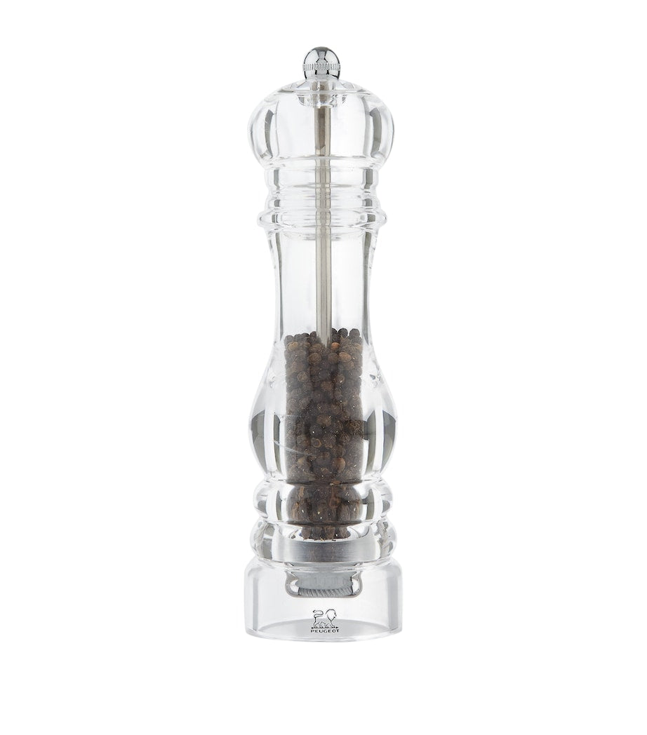 Acrylic Transparent Pepper Mill 22cm