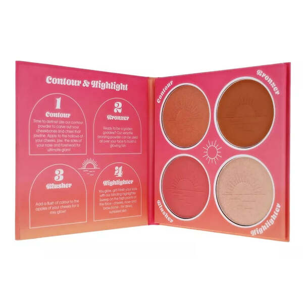 Sunkissed Radiant Lustre Face Palette 4 Shades - British product