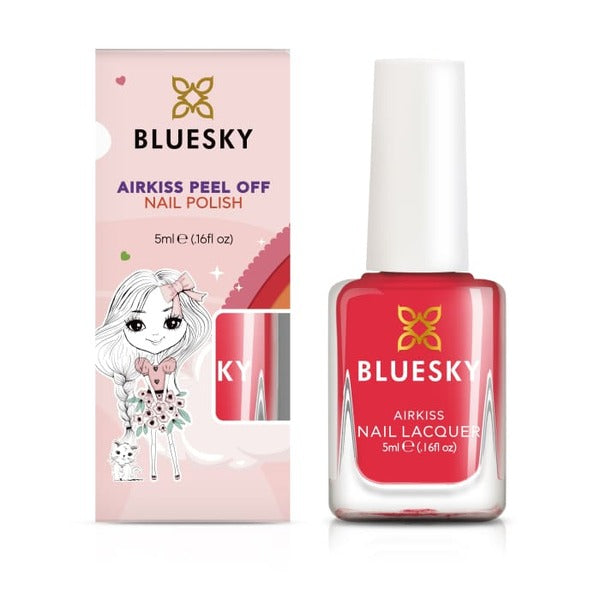 Bluesky Kids Airkiss Neon Red Nail Polish - British product
