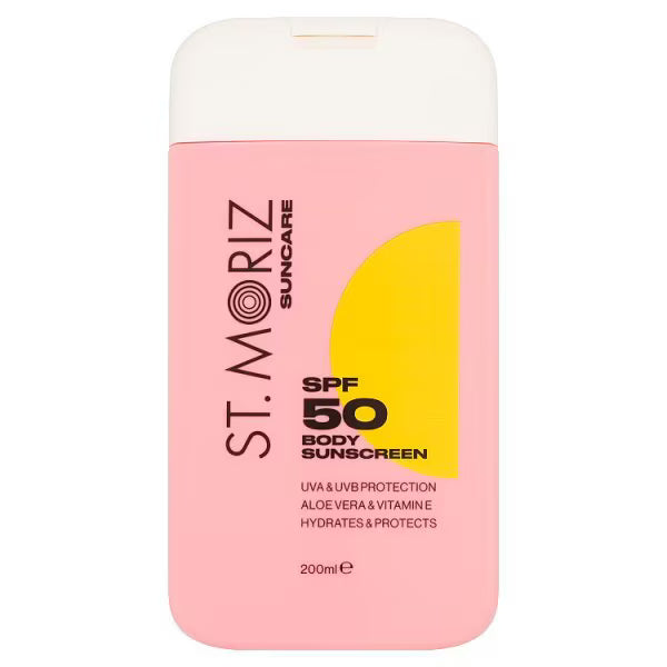 St Moriz Body Sunscreen 200ml, imported from the UK