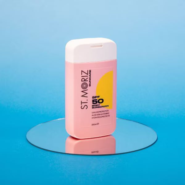 St Moriz Body Sunscreen 200ml, imported from the UK