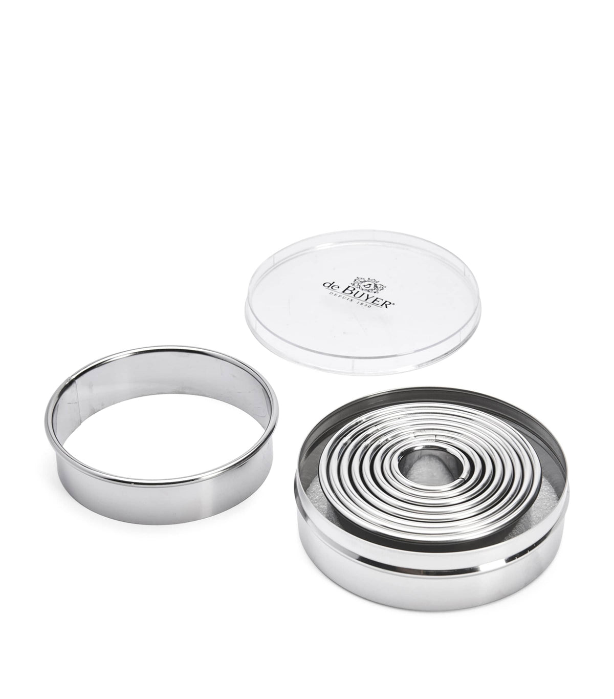 De Buyer steel biscuit cutters set of 9 - British product