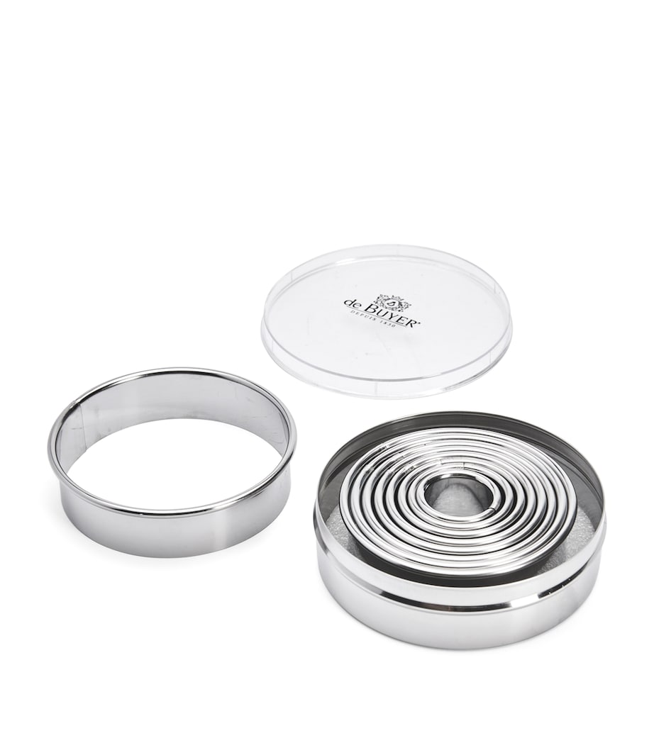 De Buyer steel biscuit cutters set of 9 - British product