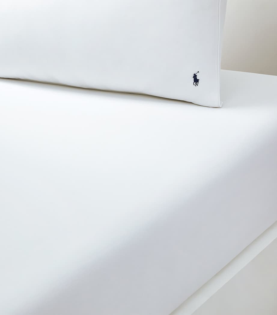 Ralph Lauren Polo Player Super King Fitted Sheet, imported from the UK