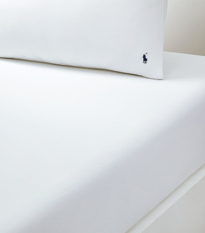 Ralph Lauren Polo Player Super King Fitted Sheet, imported from the UK