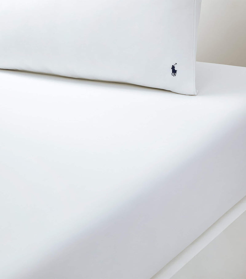 Ralph Lauren Polo Player Super King Fitted Sheet, imported from the UK