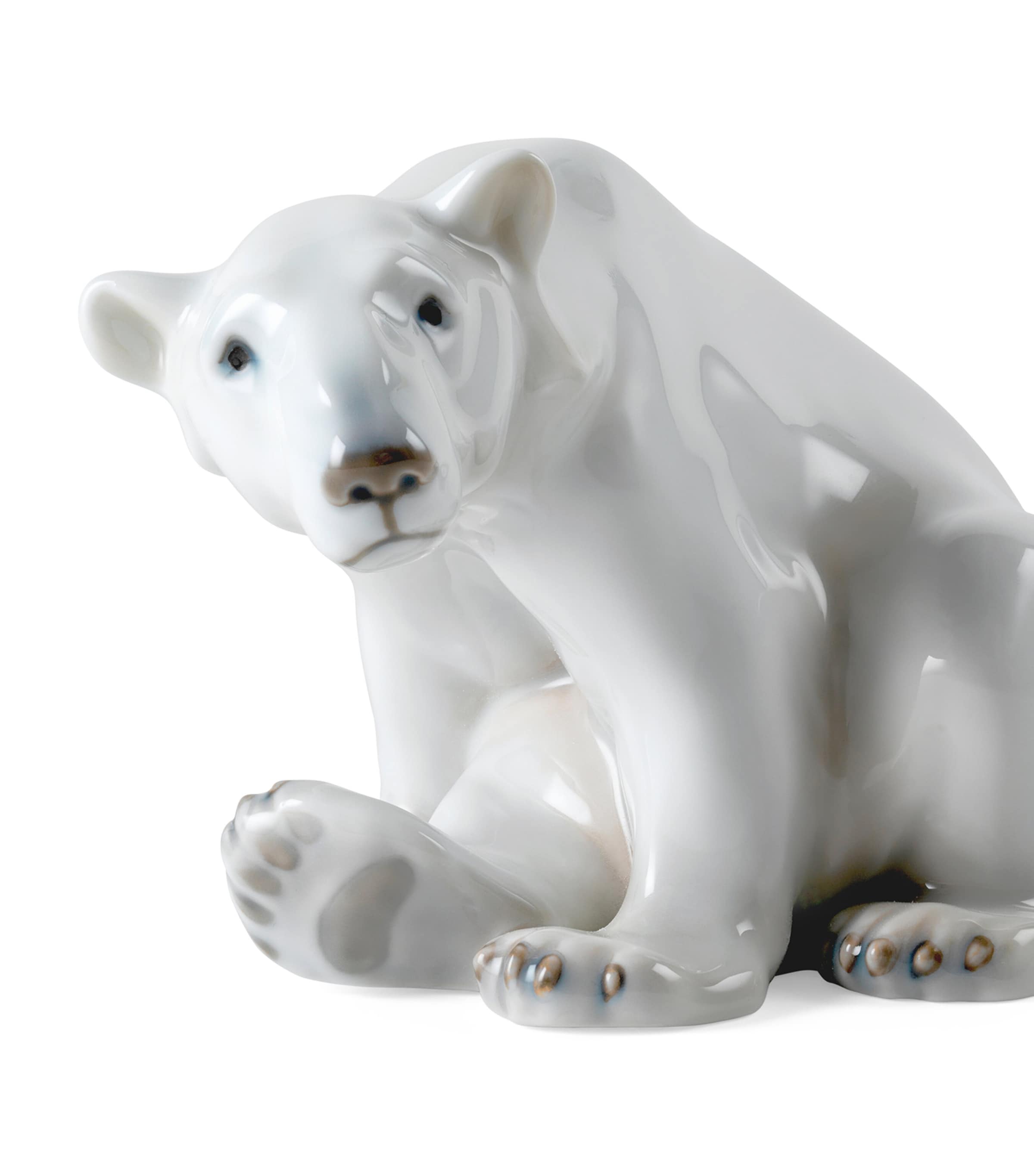 Royal Copenhagen porcelain polar bear figurine 12cm, imported from the UK