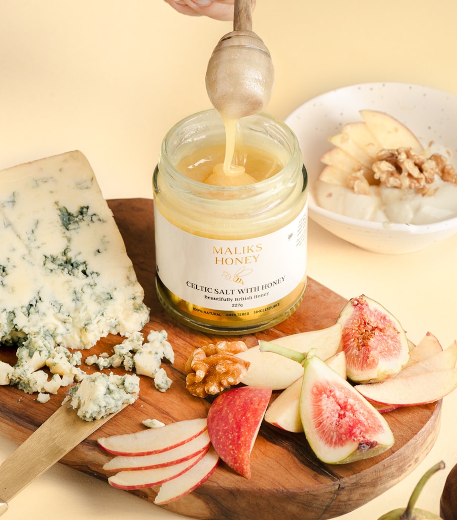 Malik's Honey Celtic Salt With Honey 227g, imported from the UK