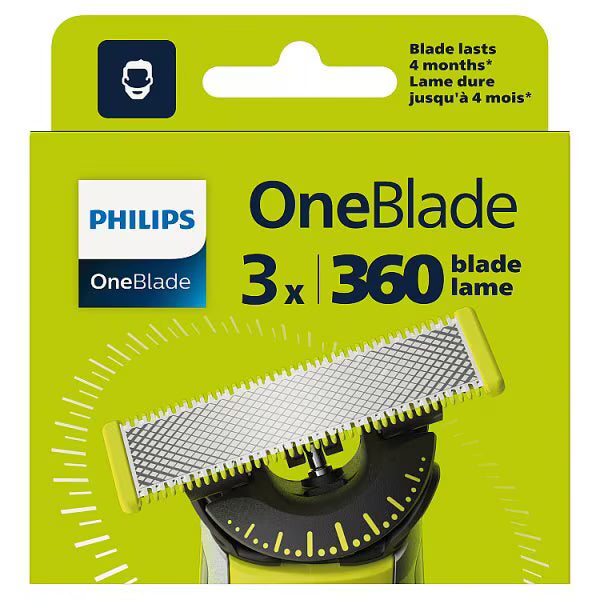 Philips Replacement Blades 3 Pack, imported from the UK